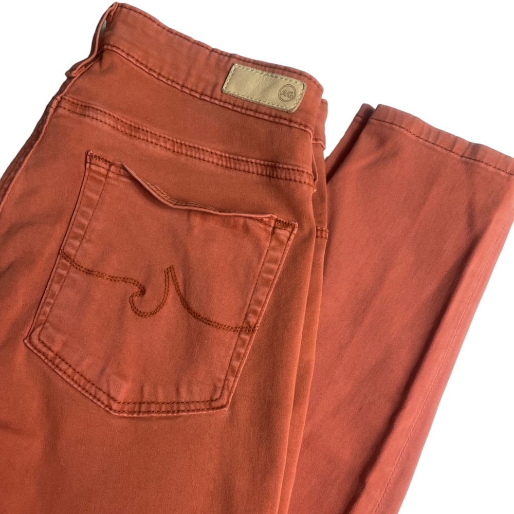 Anthropologie 27‎ R Light Rust High Rise Abbey Ankle Super Skinny Pants Pockets